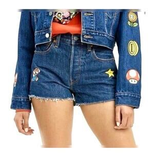 Levis Mario Bros Denim Shorts